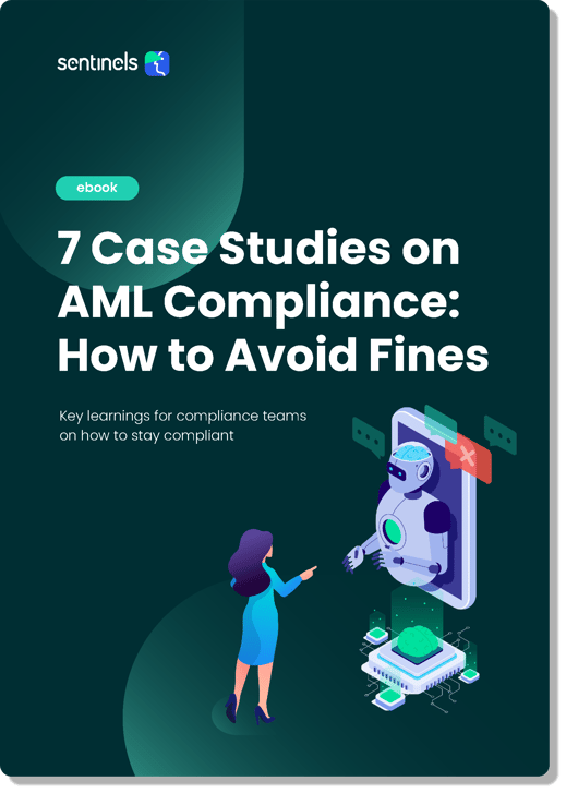 Cover page - 7 Case studies on AML compliance - How to avoid fines - drop shadow